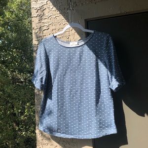 Blue Polka Dot Loft Shirt